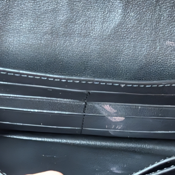 Coach Foldover Clutch Colorbock Quilting With Rivets Crossbody Bag - Picture 14 of 16